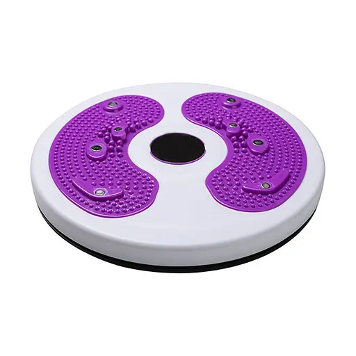 Диск массажный для похудения "Здоровье" FitGo NE-F-145 бело-фиолетовый