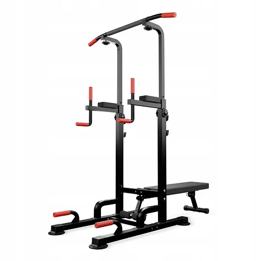 Багатофункціональна стійка для підтягувань 4FIZJO Pro+ з лавкою для тренувань Black (P-5905973402637) - фото 1