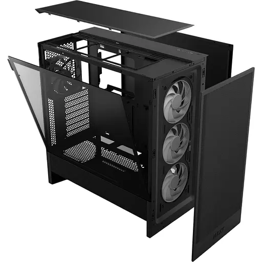 Корпус NZXT H5 Flow RGB Black (CC-H52FB-R1) [146838] - фото 10