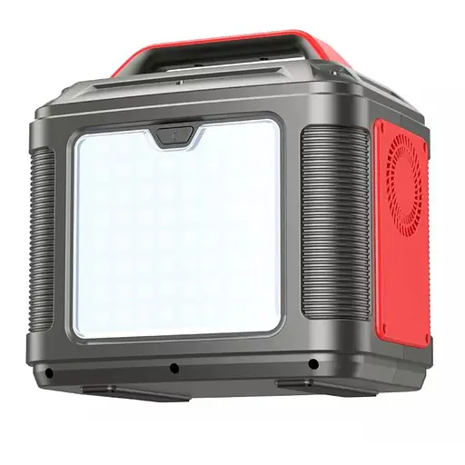 Портативная зарядная станция HOCO DB28 300W Iron Gray+Red - фото 3