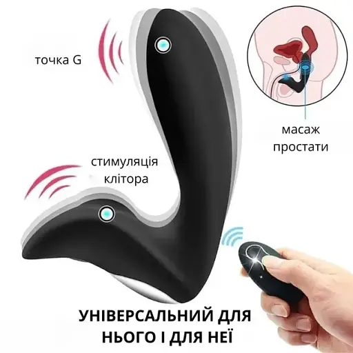 Стимулятор простати I’MCUM Prostate Power з пультом управління Чорний (7970379617687) - фото 4
