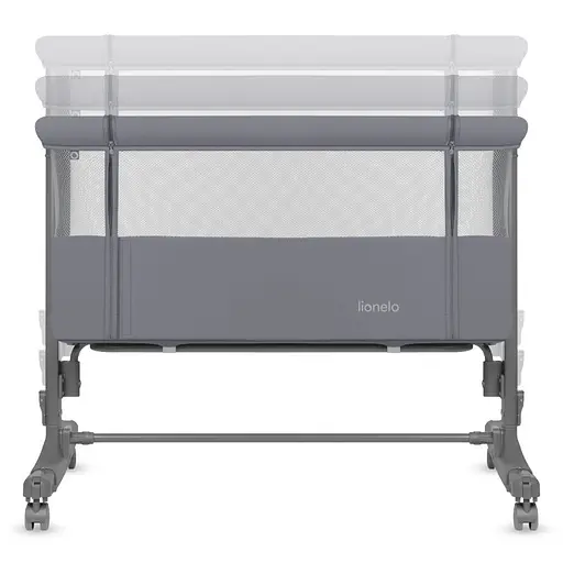 Приставная кроватка Lionelo Aurora 3 в 1 Grey Monument (LO-AURORA GREY MONUMENT) - фото 8
