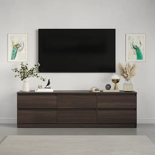 Тумба під телевізор MebelStar Нео 6Ш 180x43x53 см Дуб рістрето (MBS-1289) - фото 2