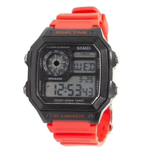 Часы наручные мужские Skmei 1299 Red, 1299RD (12337) - фото 1