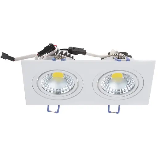 Світильник стельовий Brille LED врізний LED-173/2x5W NW WH 32-192