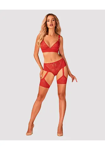 Бюстгальтер Obsessive Belovya XL/2XL червоний - фото 6