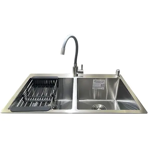 Комплект мийка + змішувач Romzha Arta U-730SD (C) - фото 2