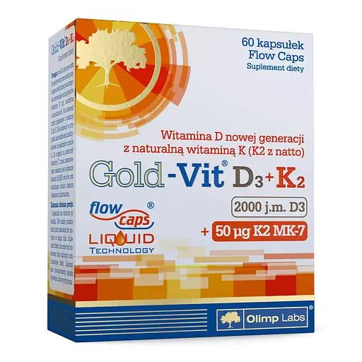 Вітаміни та мінерали Olimp Gold-Vit D3+K2 2000 IU 30 капсул