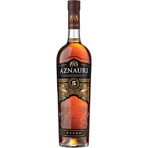Бренді України Aznauri 5 зірок, 40%, 0,7 л (830172) - фото 1
