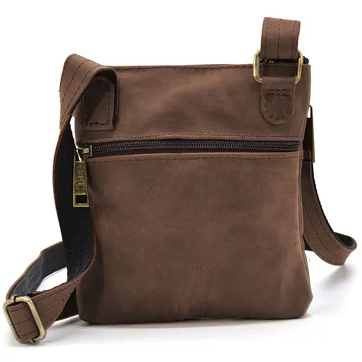 Сумка чоловіча через плече шкіряна TARWA 19х17х5 см sum0028335 - фото 3