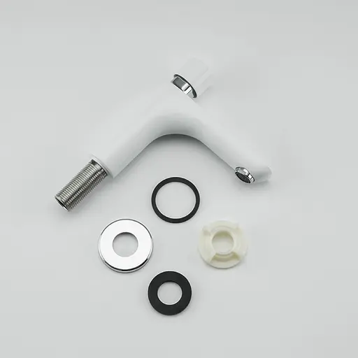 Змішувач для умивальника Gappo G5148 білий/хром - фото 4