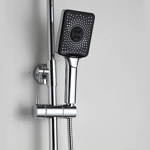 Душевая система Frap F2469, поворотный излив - переключатель на лейку, 3 режима, Хром - фото 5