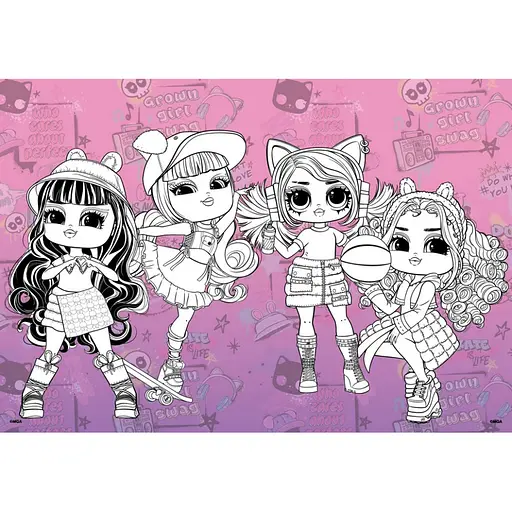 Детская книга-раскраска Skate Dance 2 Tweens LCB16 со стикерами - фото 2