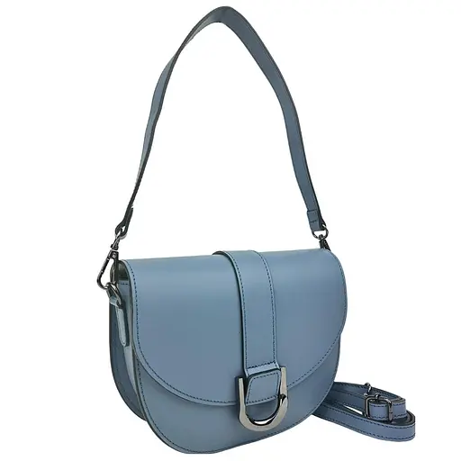 Стильная кожаная женская сумочка полукруглая Firenze Italy F-IT-1030BLL