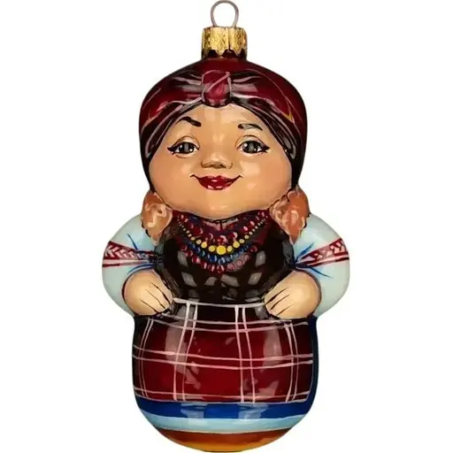 Ялинкова прикраса Різдвяні історії Кума-господиня скло (4820001165616)