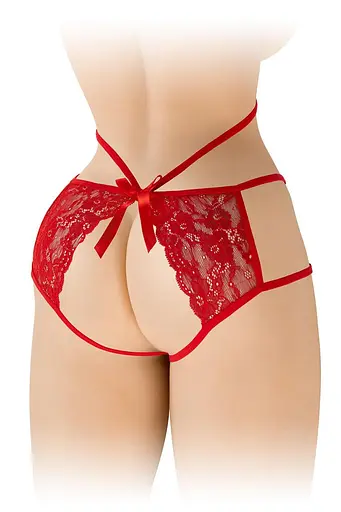 Трусики с открытой попкой Fashion Secret Nadia Red One size - фото 2