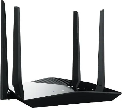 Роутер Netis NX10, Black, WiFi 6 (802.11ax), 5GHz (до 1201 Мб/с) / 2.4GHz (до 300 Мб/с), 1xGWAN, 3xGLAN, 4 зовнішні незнімні антени - фото 2