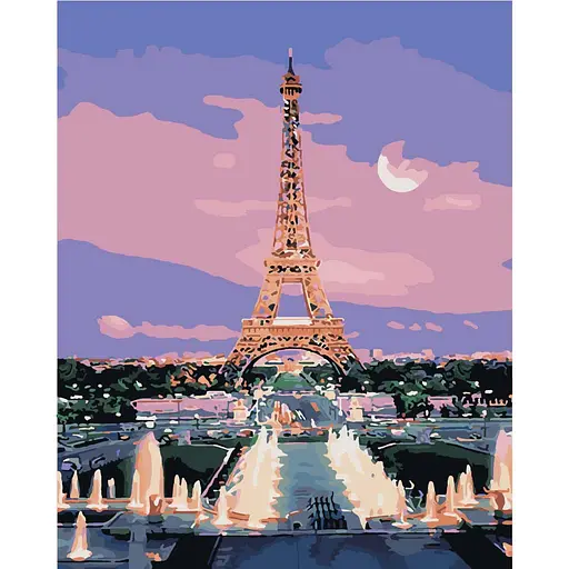 Картина по номерам "Вечерний Париж" 504012-NC 40х50 см
