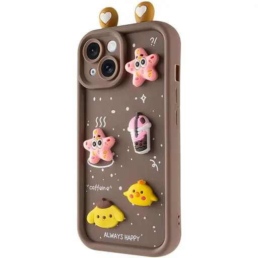 Чохол Epik TPU Toys Case with Ears для Apple iPhone 15, 6.1 Brown