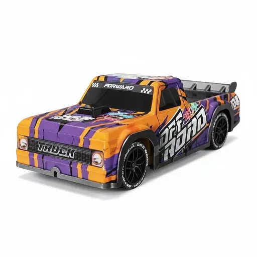 Радиоуправляемая машина DH 666-83 D-01, акум. 7.4V, 2.4Ghz, 2 комплекта колес, противоударная, подсветка, Фиолетовая