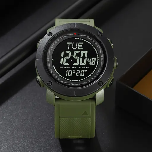 Наручний годинник чоловічий 2095AG Army Green Skmei acs0030296 - фото 6