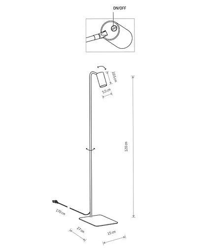 Торшер Nowodvorski 7707 Mono - фото 2