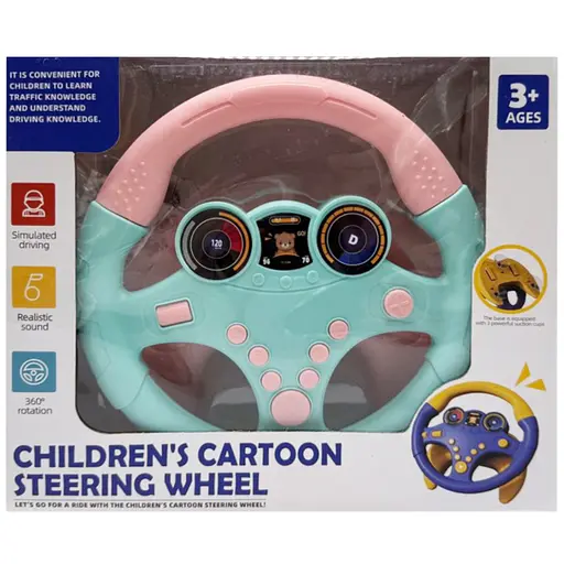 Дитячий ігровий Автотренажер ME-166(Turquoise) звуки машини