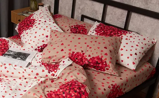 Набор наволочек Moon&Star Бязь Gold Люкс Petal Heart 40х40 см 2 шт MS840000744 - фото 4