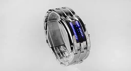 Унікальний бінарний чоловічий годинник Skmei 0926 (Сріблястий) - фото 4