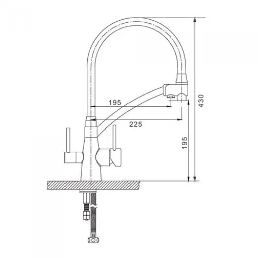 Змішувач для кухні Gappo G4398 - фото 2