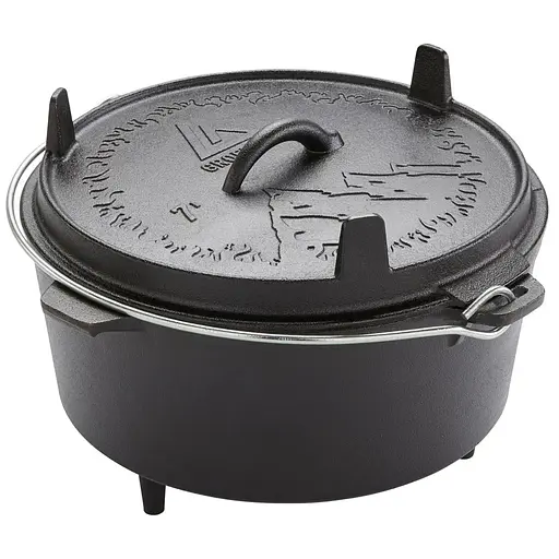 Котел с крышкой Groenberg Askja Pot Black 30 см 7 л (DAS303244)