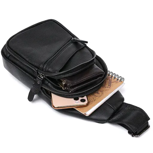 Кожаная мужская сумка через плечо Vintage 17х31х7 см sum0020160 - фото 5