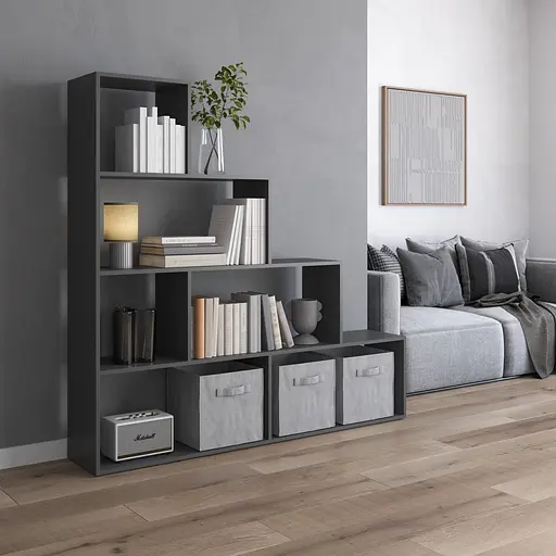 Полка для книг Vays стеллаж для дома M-57 Антрацит