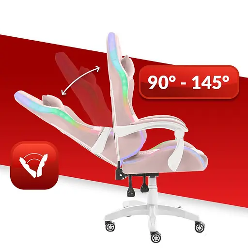 Компьютерное кресло Hell's Chair HC- 1000 Pink (тканина) - фото 7