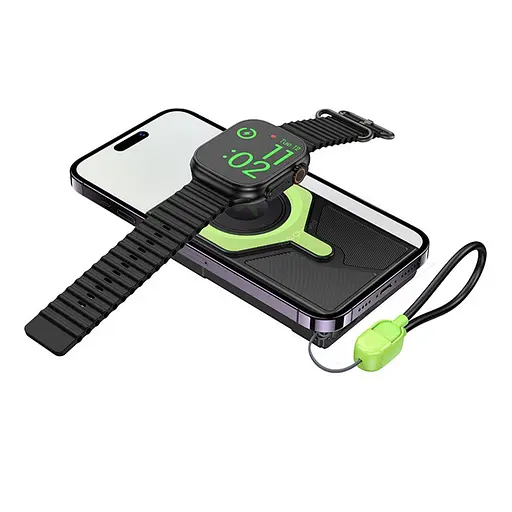 Наружный аккумулятор Hoco DB83 10000 mAh 22.5 W power bank со встроенным кабелем - фото 6