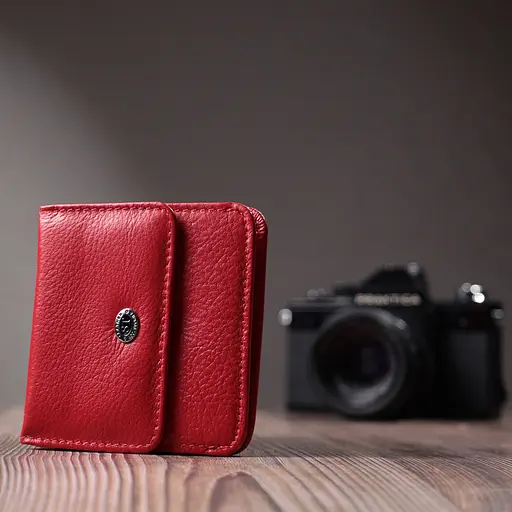 Кожаный женский кошелек ST Leather 9.5х9.5х1.5 см acs0029405 - фото 10