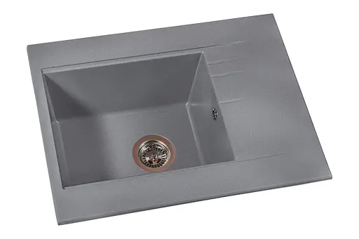 Кухонная мойка гранитная Miraggio Bodrum 650 gray 649x500x220 00206606, Серый - фото 2