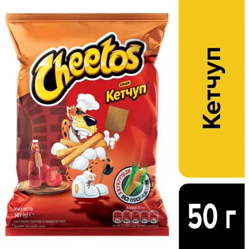 Палички кукурудзяні Cheetos зі смаком кетчупу 50 г - фото 2