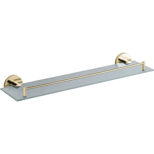 Полиця скляна VBI Venus brushed gold VBI-040009BG, Золотий - фото 1