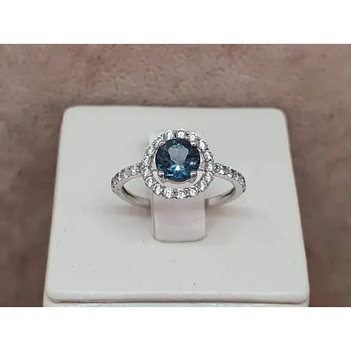 Срібне кільце Агні Ярина з топазом. 1596/9р-TLB 16 - фото 3