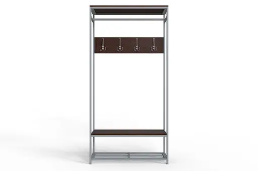 Вішалка модульна підлогова Ferrum-decor Треліс 15 180x90x38 сірий ДСП Венге 16мм (FRD-105518) - фото 4