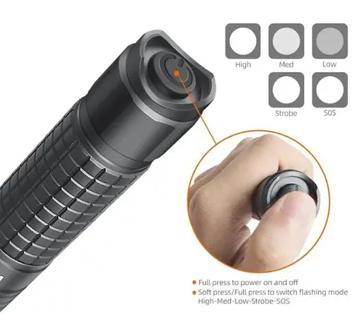 Ліхтар Nicron N81 IPX4 18650 Zoom 700LM 14500 (5 режимів) ліхтарик - фото 7