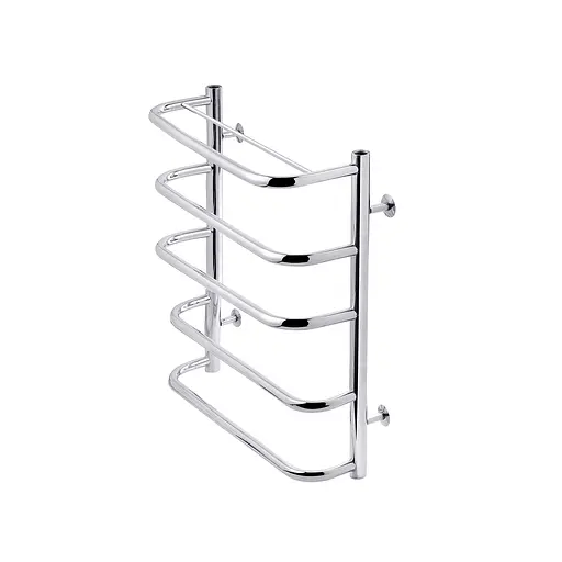 Полотенцесушитель водяной Kroner Скоба ДСп03 600x530/5 с полкой CV014724, Хром, нижнее - фото 3