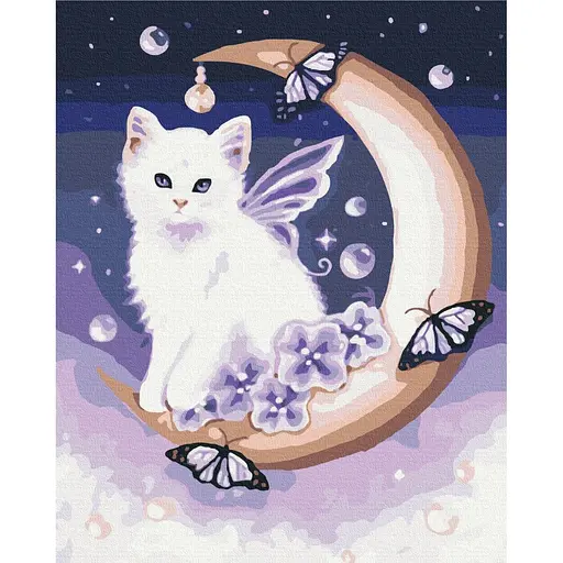 Картина за номерами Місячний котик Brushme 40x50 см кольорова 000277694