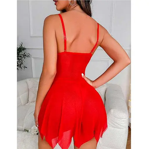 Пеньюар спокусливий червоний S/M - фото 2