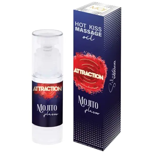 Їстівна масажна олія Mait Attraction Mojito Hot Kiss 50 мл