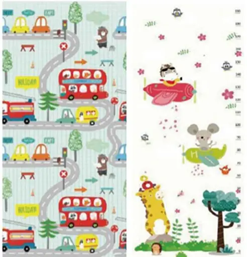 Коврик игровой (ТЕРМО) 2-сторонний EVA, 180x200x0.8 см, в сумке, D-50346