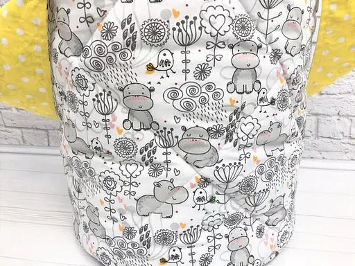 Корзина для игрушек Moontime "Бегемотики" - фото 3