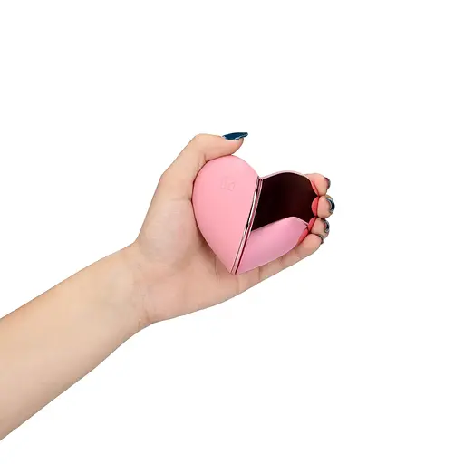 Вібратор для клітора Loveline Tapping Heart рожевий - фото 15