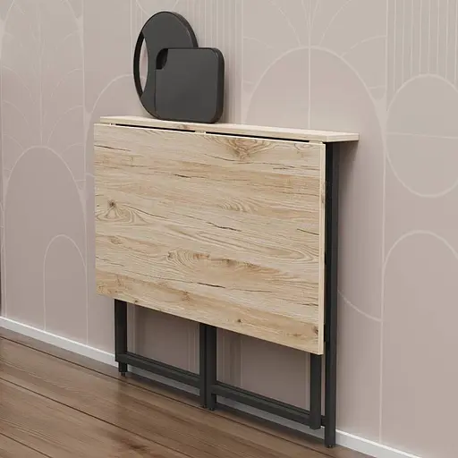 Стіл розкладний Моріс Ferrum-decor 750x1000x600 Чорний метал ДСП Дуб Сан-Марино 16 мм (FRD-104670) - фото 8